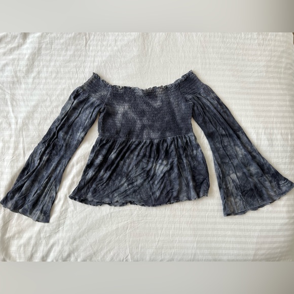 American Eagle Tie Dye Off The Shoulder Top - Picture 2 of 3